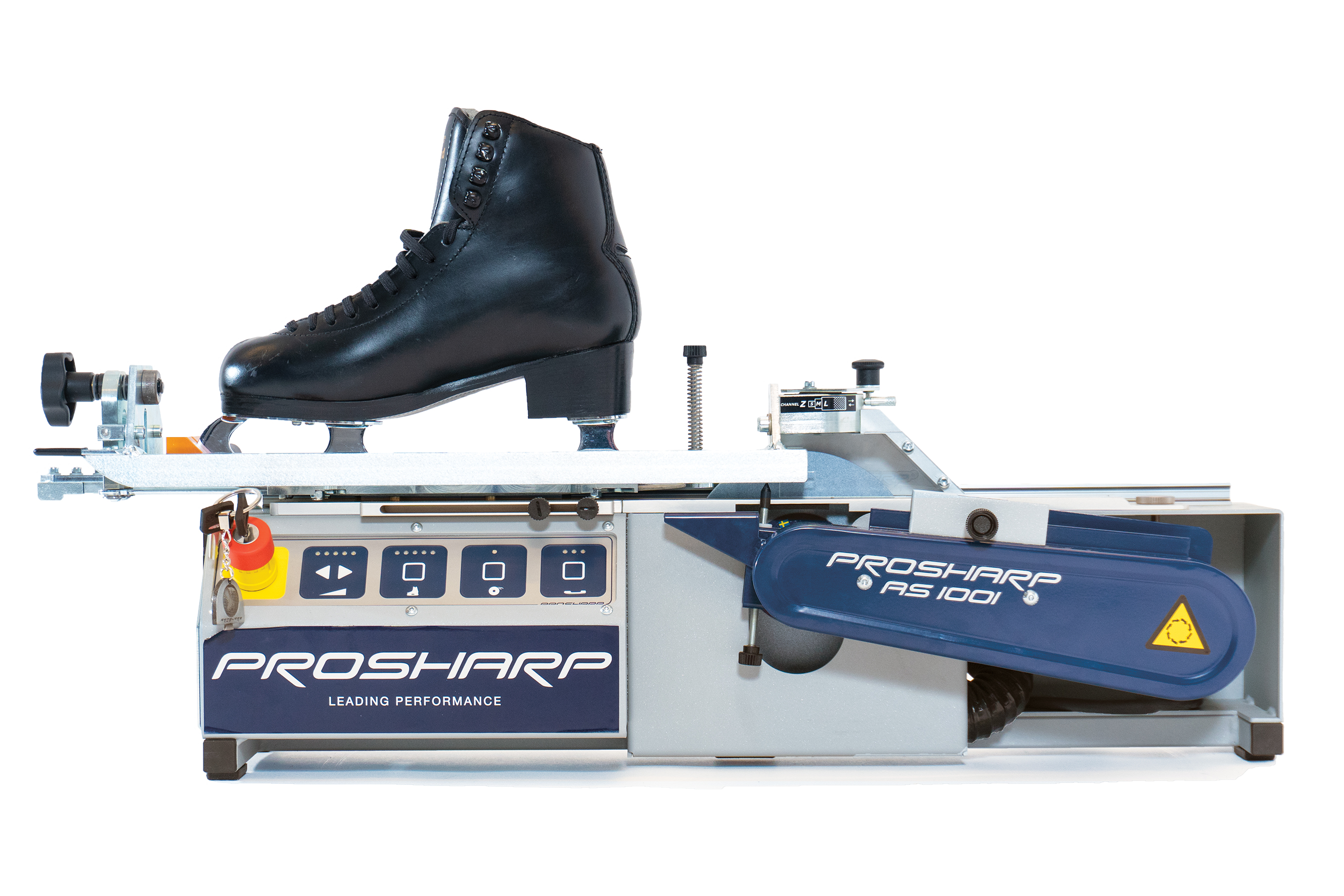 Portable skate sharpening machine